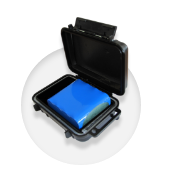 Carcasa de protección con bancos de baterías, ideal para geolocalización para cajas y remolques