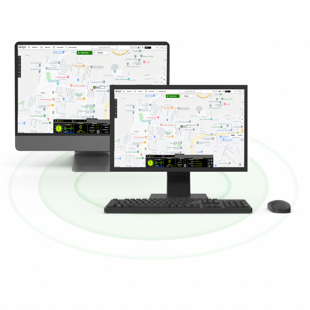 Plataforma de monitoreo Ubiqo con acceso desde Google Chrome