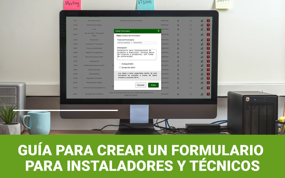 Formulario para instaladores y técnicos