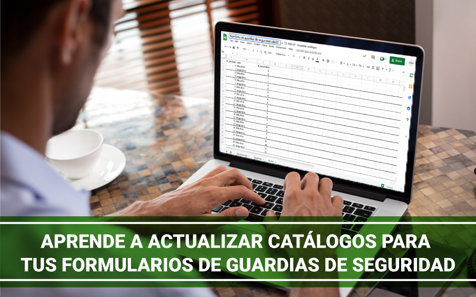 actualización catálogos guardias de seguridad