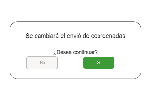 Confirmación de configuración