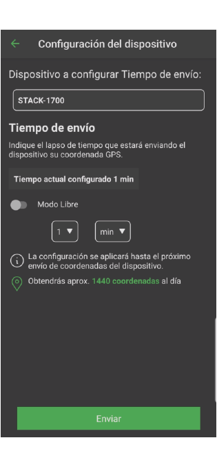 frecuencia de poleo- configuración