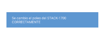 Confirmación de configuración