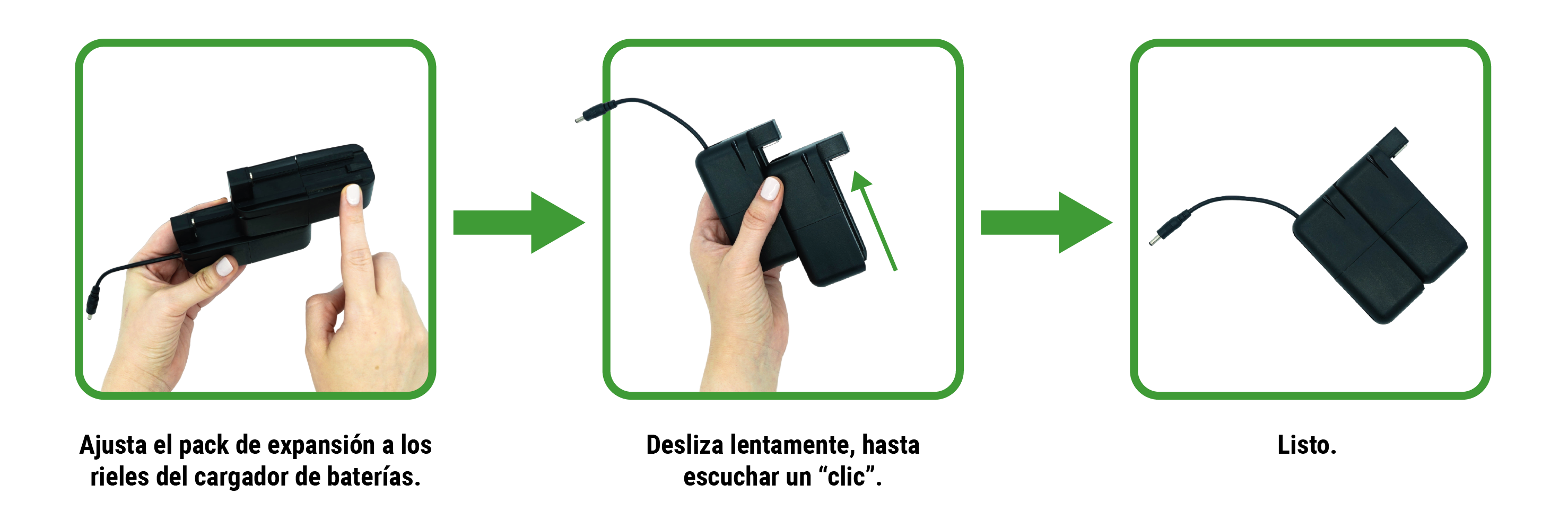 conectar pack de expansión a cargador