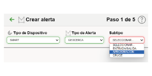 Configuración de alerta